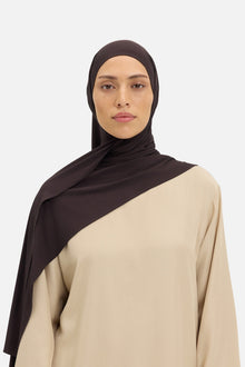 Foulard jersey bambou | Caramel foncé