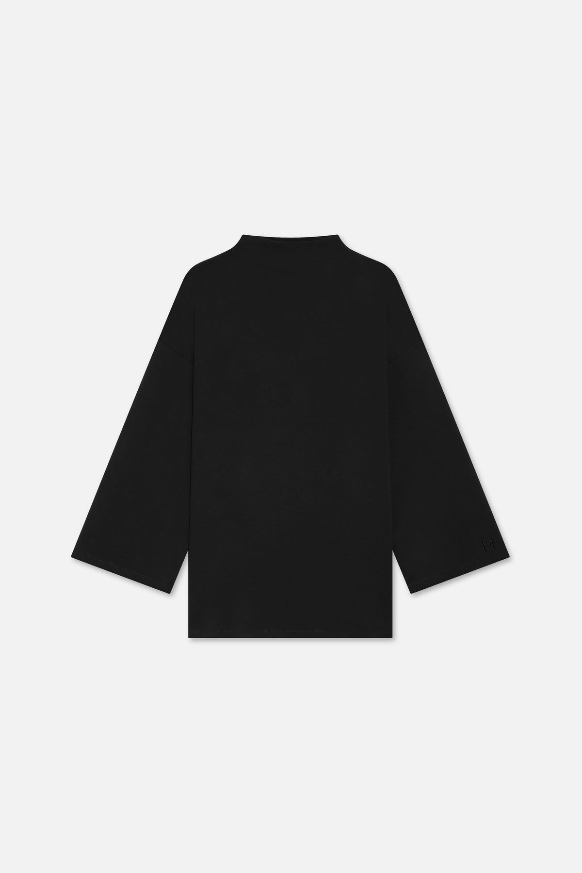 High Neck Tee | Noir