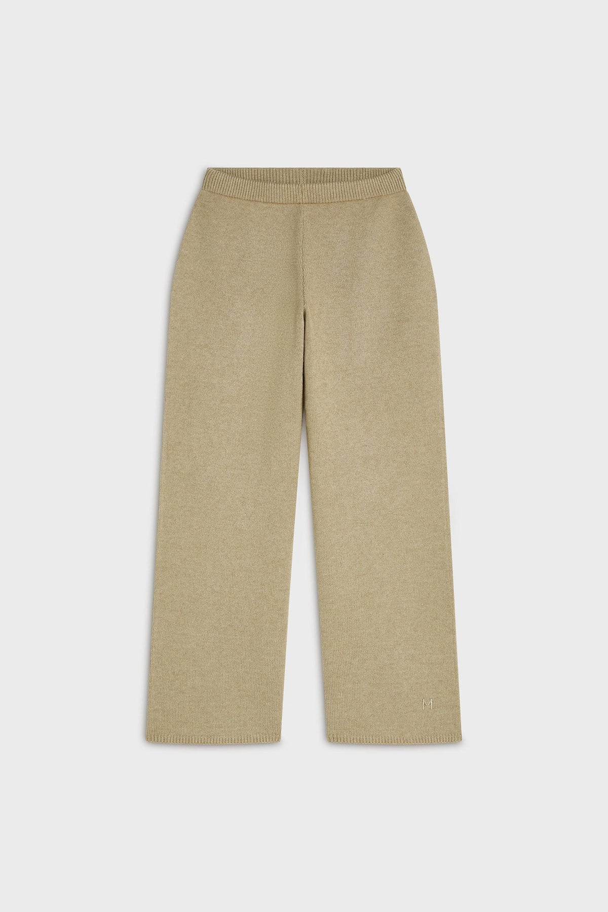 Knitted Straight Pantalon | Vison