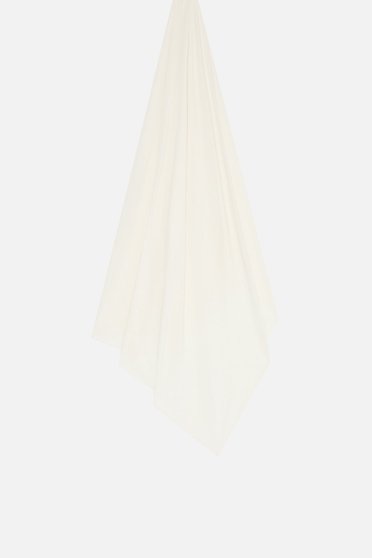 The Monogram Flock Foulard Premium | Blanc cassé