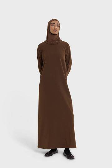 Robe essentielle | Marron profond