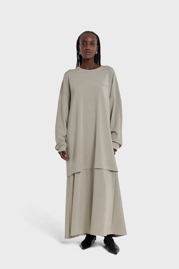 Jersey Modal Jupe | Sauge