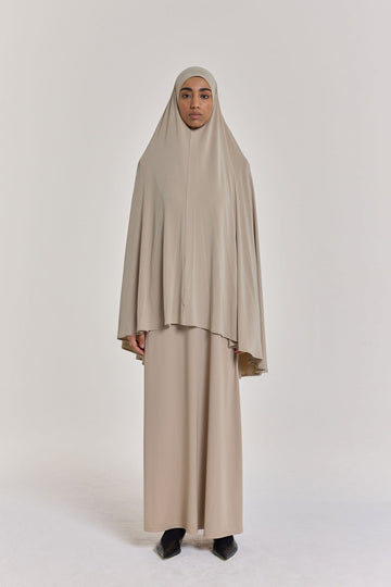 Breathable Khimar | Dark Sand