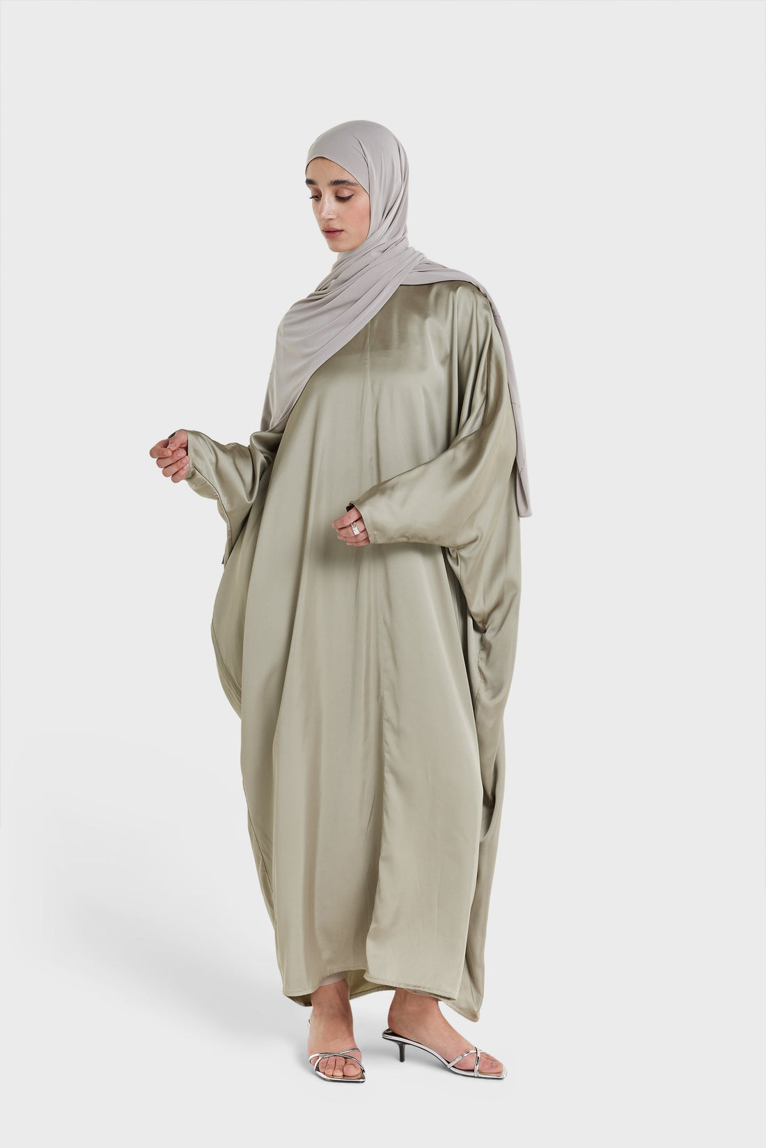 Bat Sleeve Robe | Soft Green
