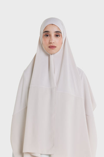 Dull Satin Edge Foulard | Biscuit