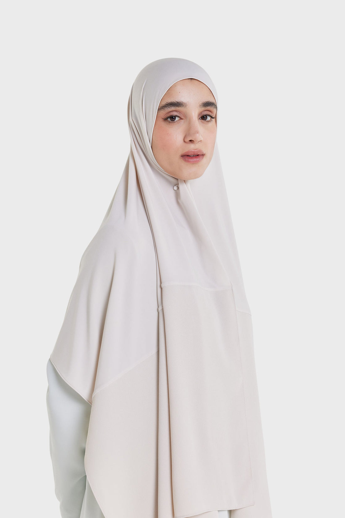 Dull Satin Edge Foulard | Biscuit