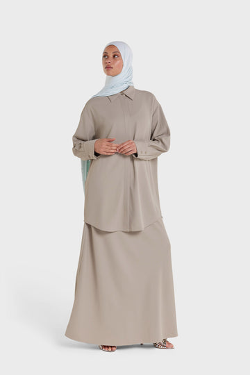 Bias Elastic Jupe | Cachemire
