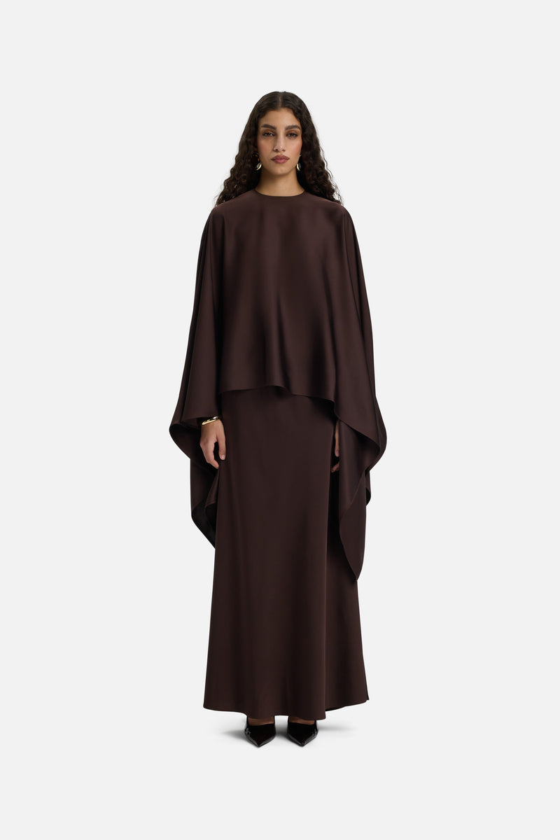 Flowy Jupe | Marron foncé