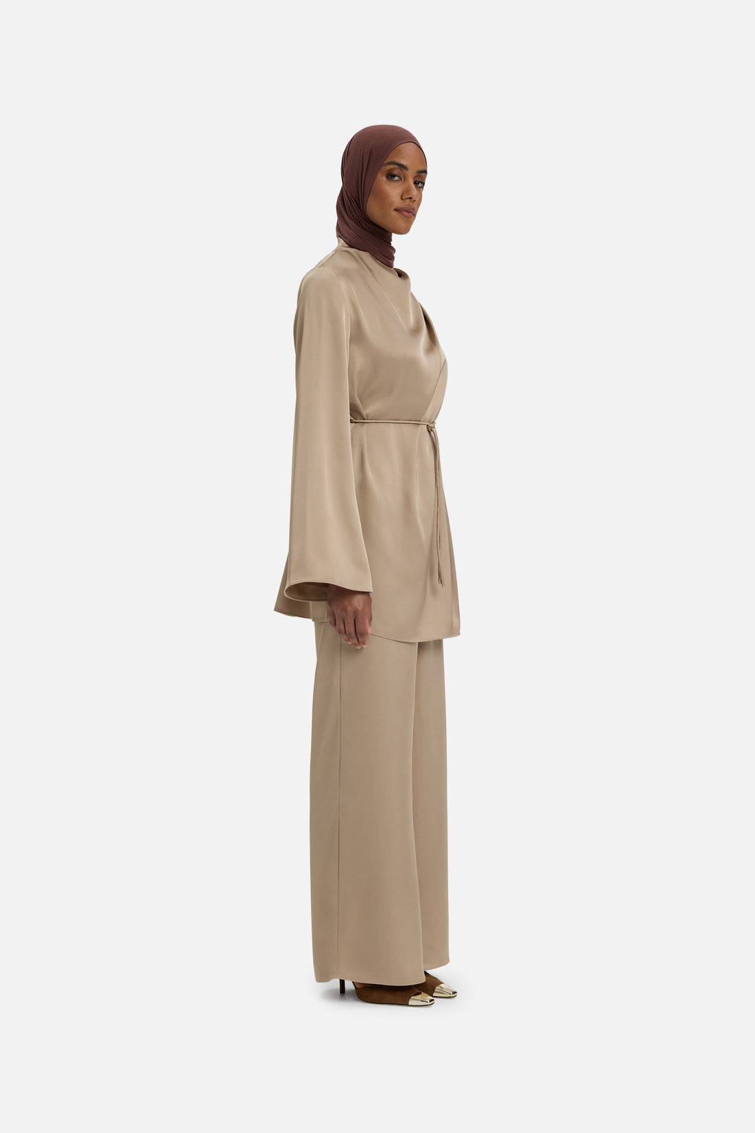 Flowy Palazzo Pantalon | Moka