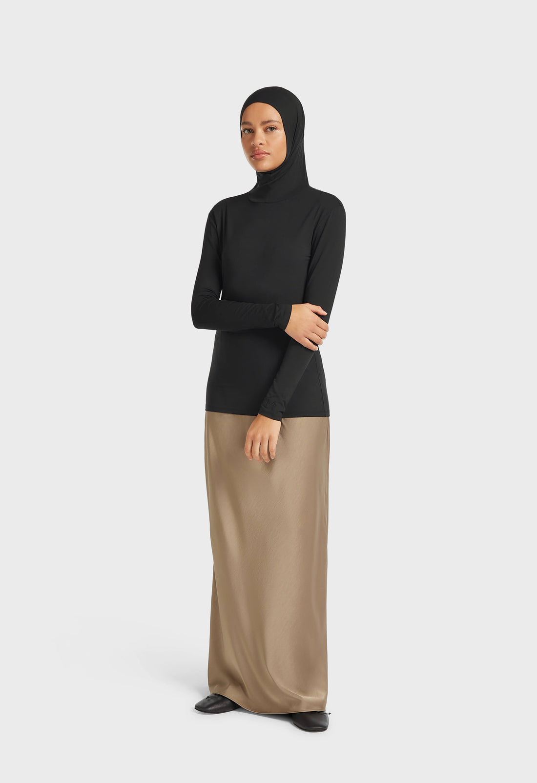 Bambou Haut hijab | Noir