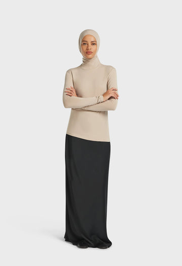 Bambou Haut hijab | Gris tan