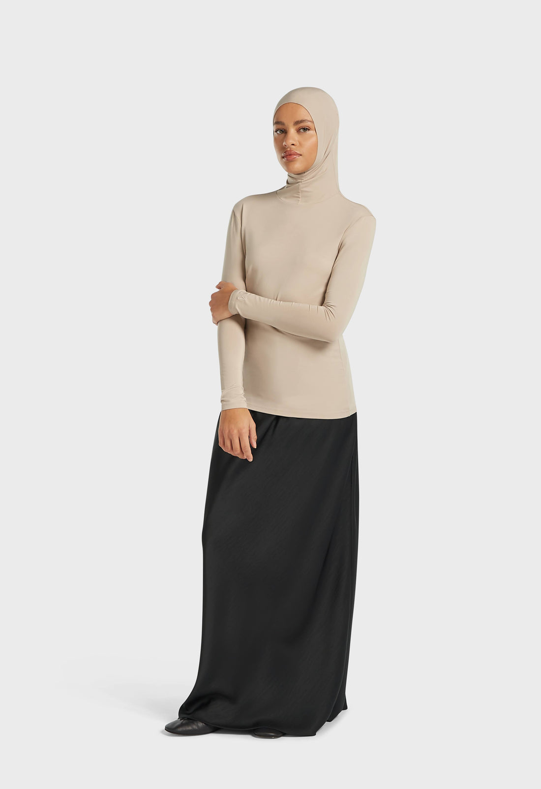 Bambou Haut hijab | Gris tan