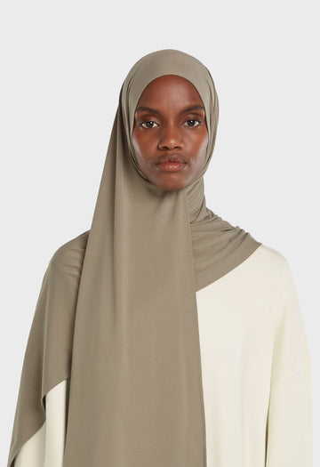 Foulard jersey bambou | Desert Brown