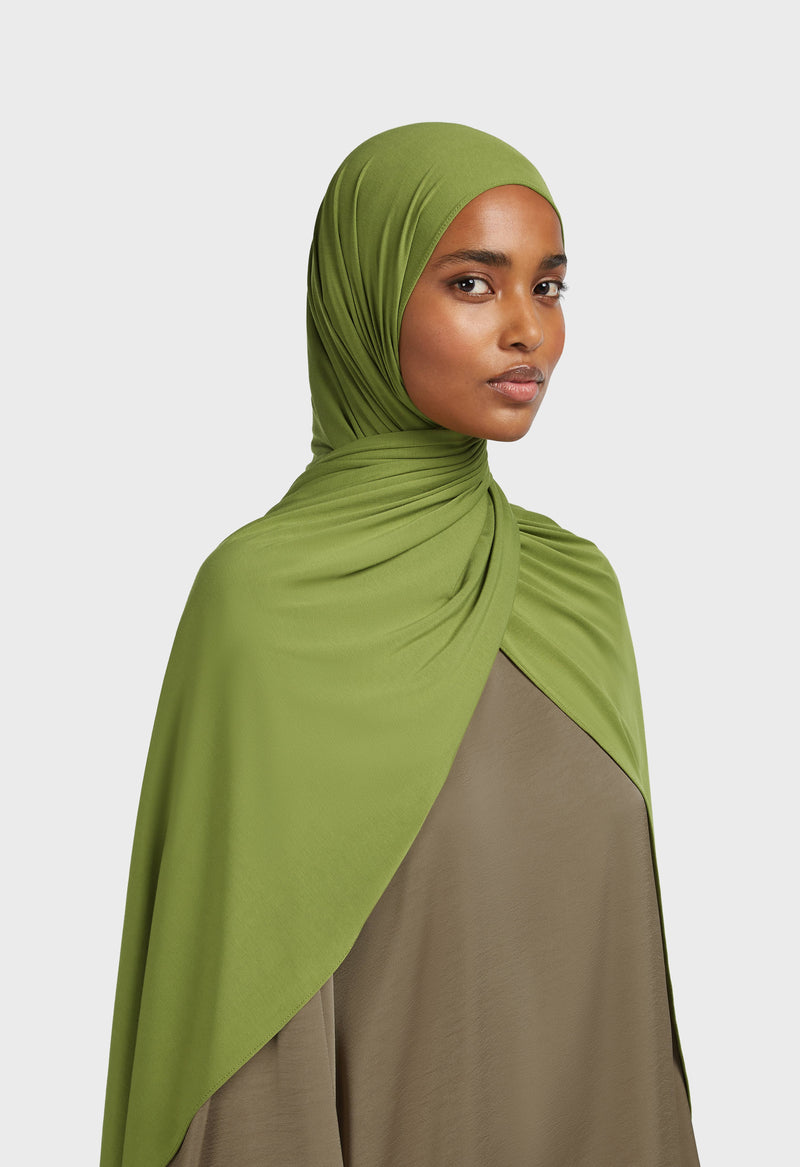 Foulard jersey bambou | Feuille