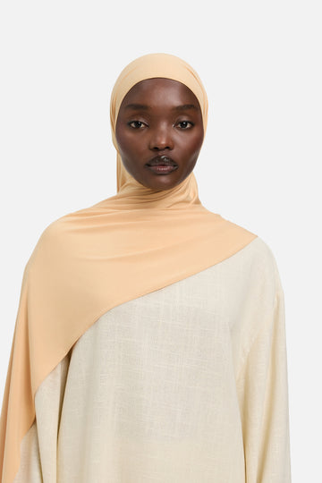 Foulard jersey bambou | Beige Rose