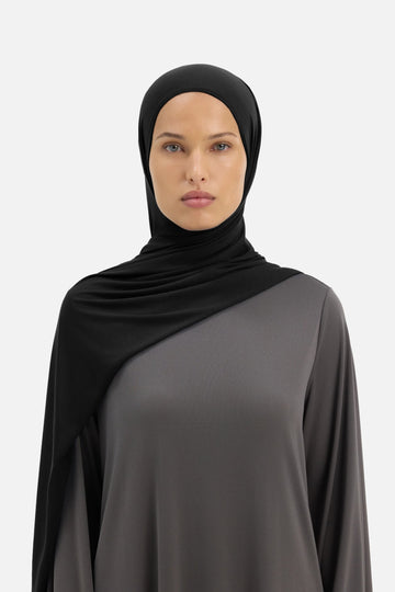 Foulard jersey bambou | Noir