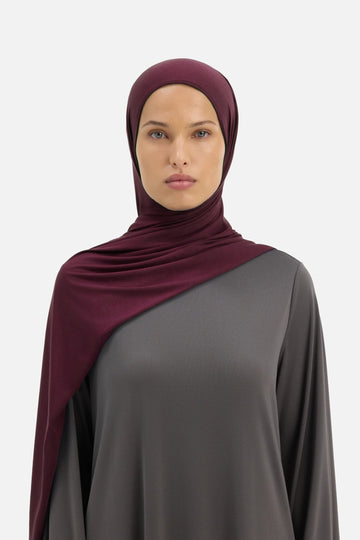 Foulard jersey bambou | Cassis