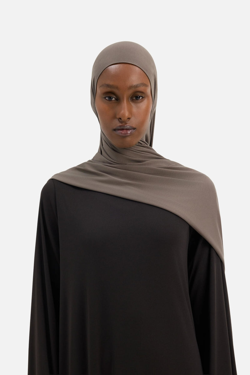 Foulard jersey bambou | Pierre brune
