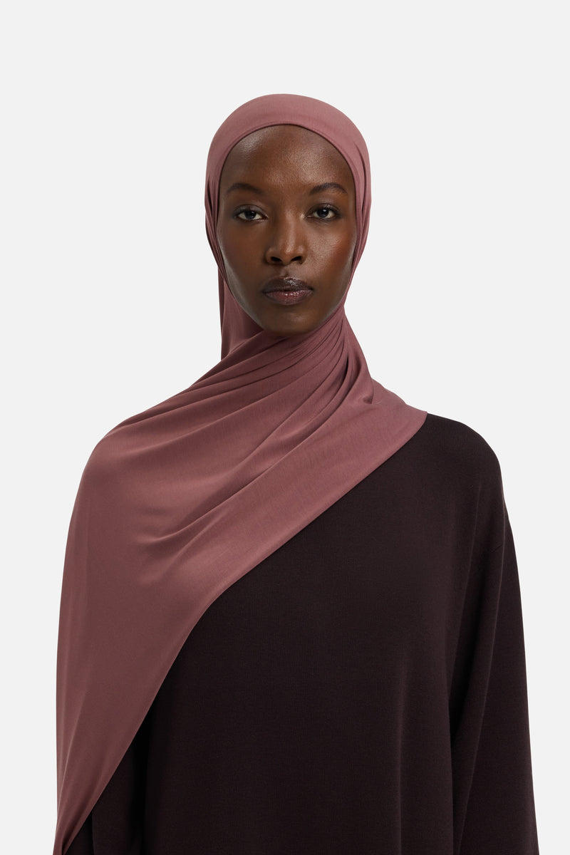 Foulard jersey bambou | Rouge brûlé