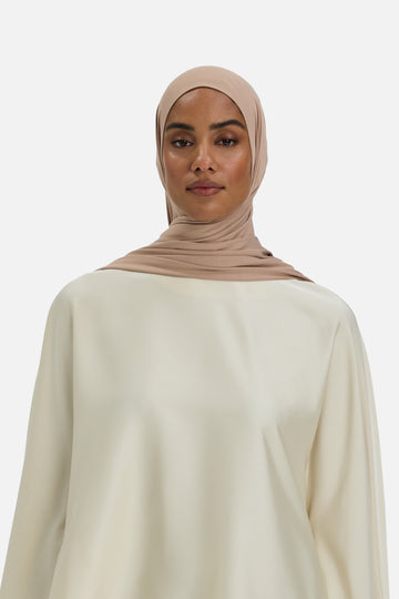 Foulard jersey bambou | Perle foncé