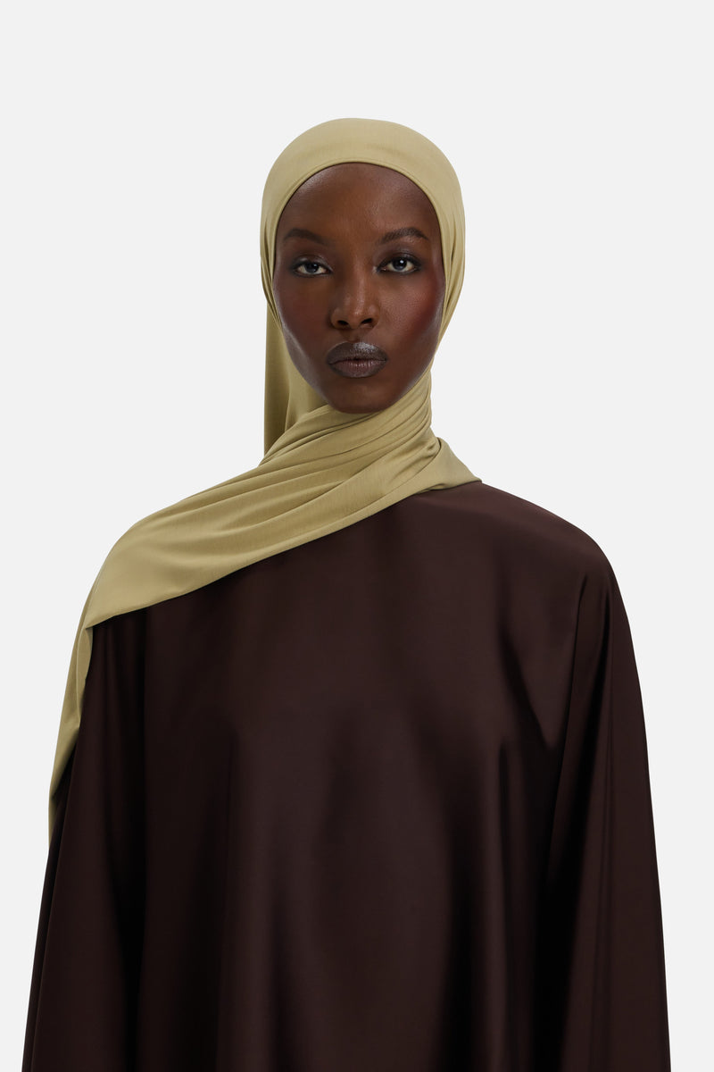 Foulard jersey bambou | Feuille séchée