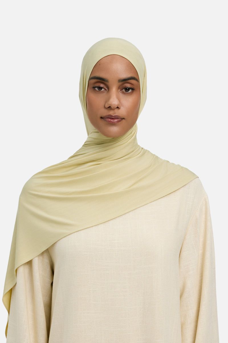 Foulard jersey bambou | Melon miel