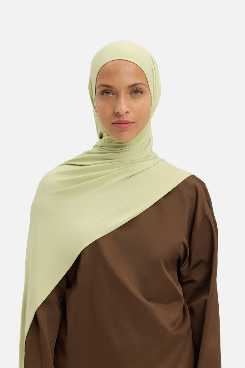 Foulard jersey bambou | Olive glacée