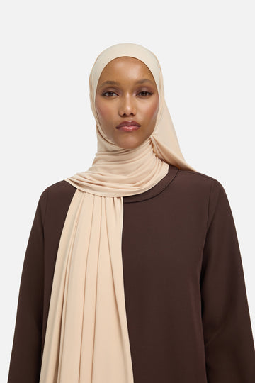 Foulard jersey bambou | Latte