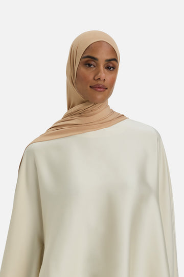 Foulard jersey bambou | Light Caramel