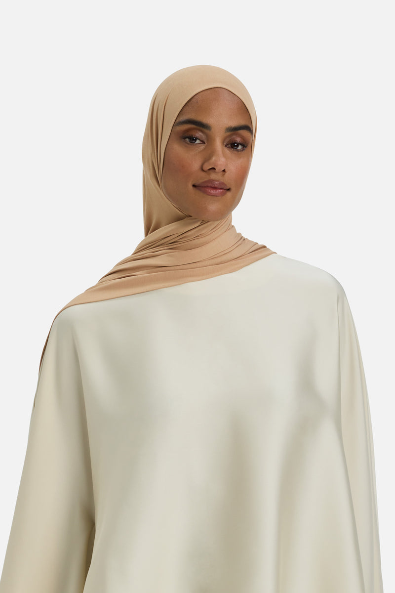 Foulard jersey bambou | Caramel clair