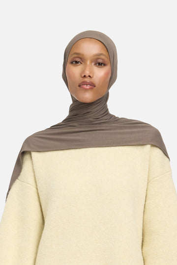 Foulard jersey bambou | Marron