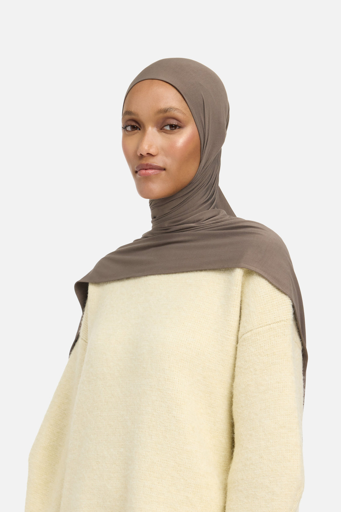 Foulard jersey bambou | Marron
