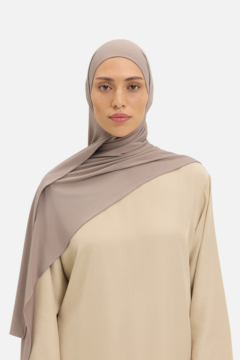 Foulard jersey bambou | Cacao lacté
