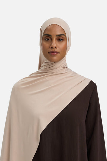 Foulard jersey bambou | Nougat