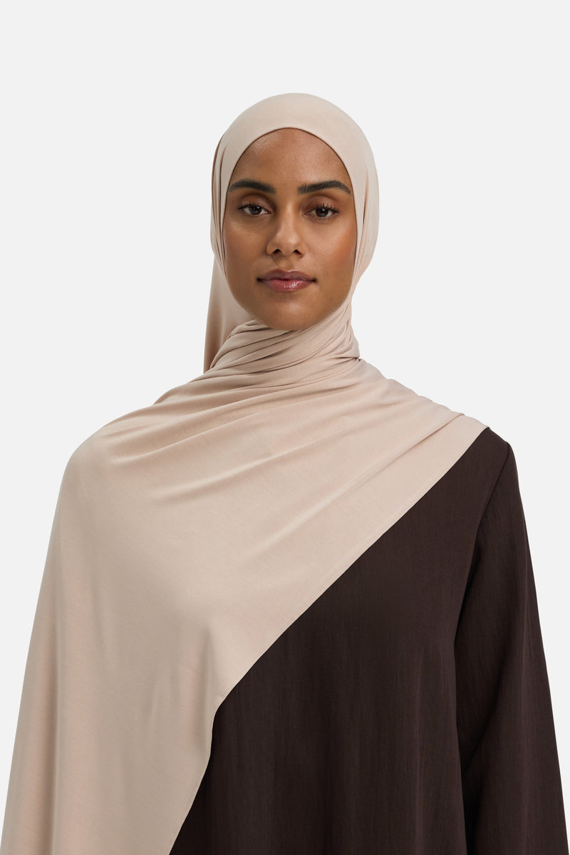 Foulard jersey bambou | Nougat