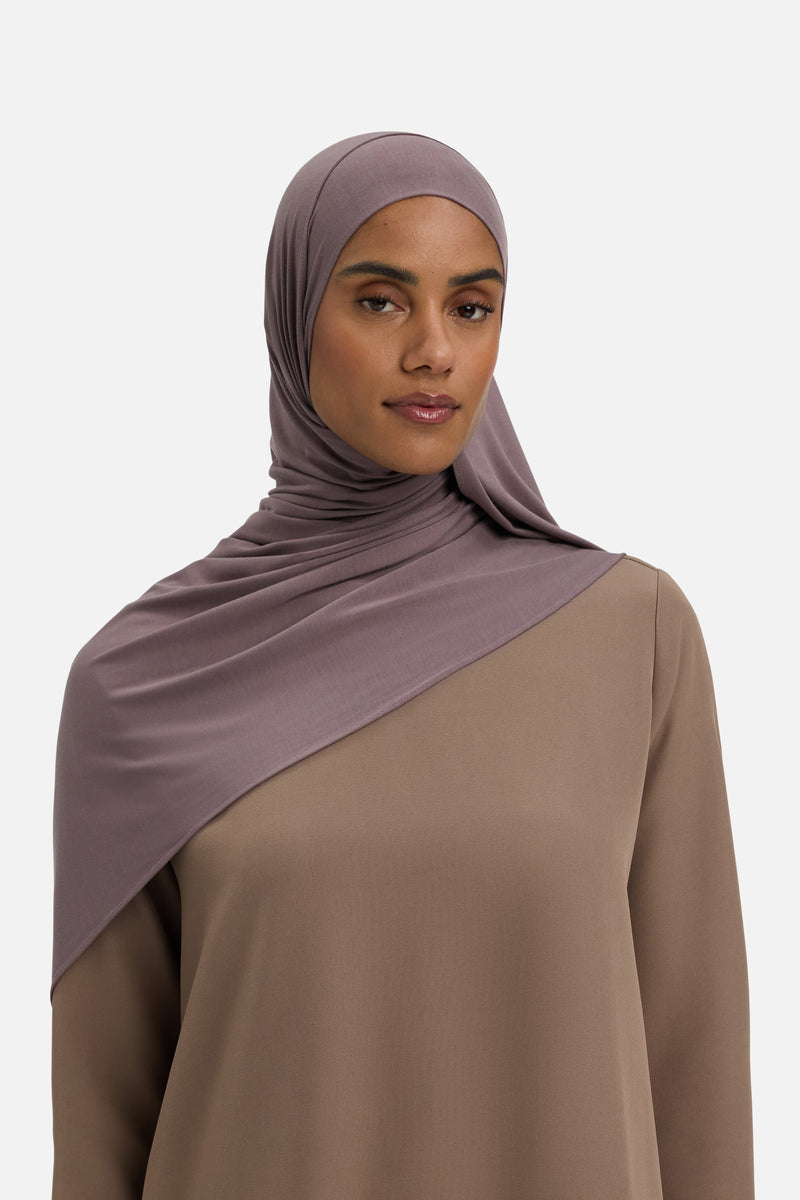 Foulard jersey bambou | Raisin rouge