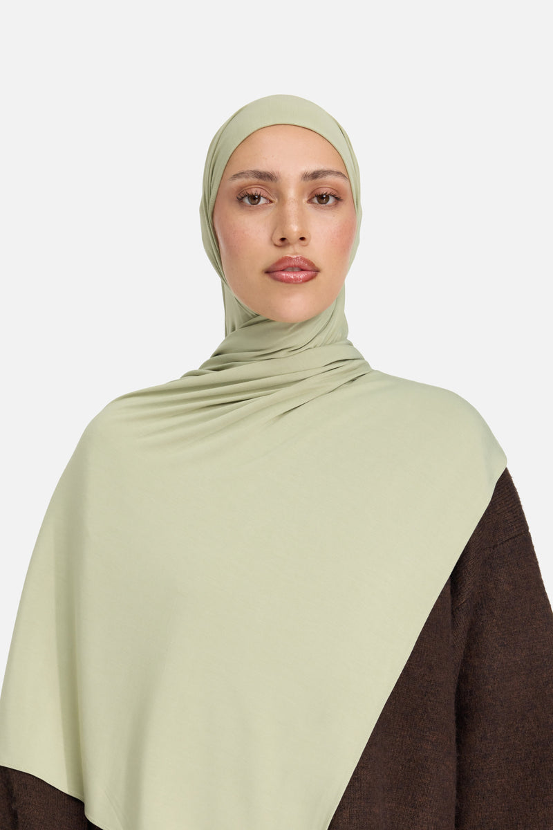 Foulard jersey bambou | Sauge