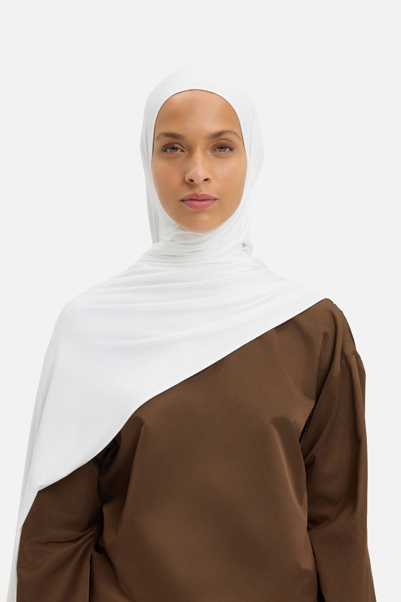 Foulard jersey bambou | Blanc