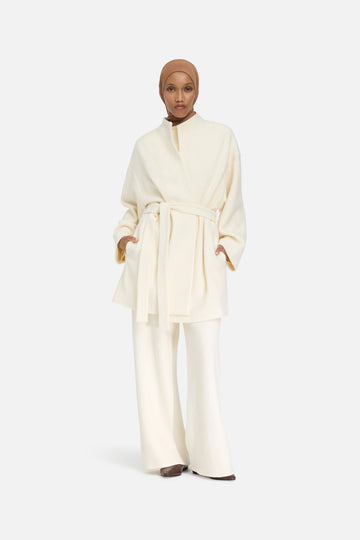 Boucle Jersey Pantalon | Cloud White