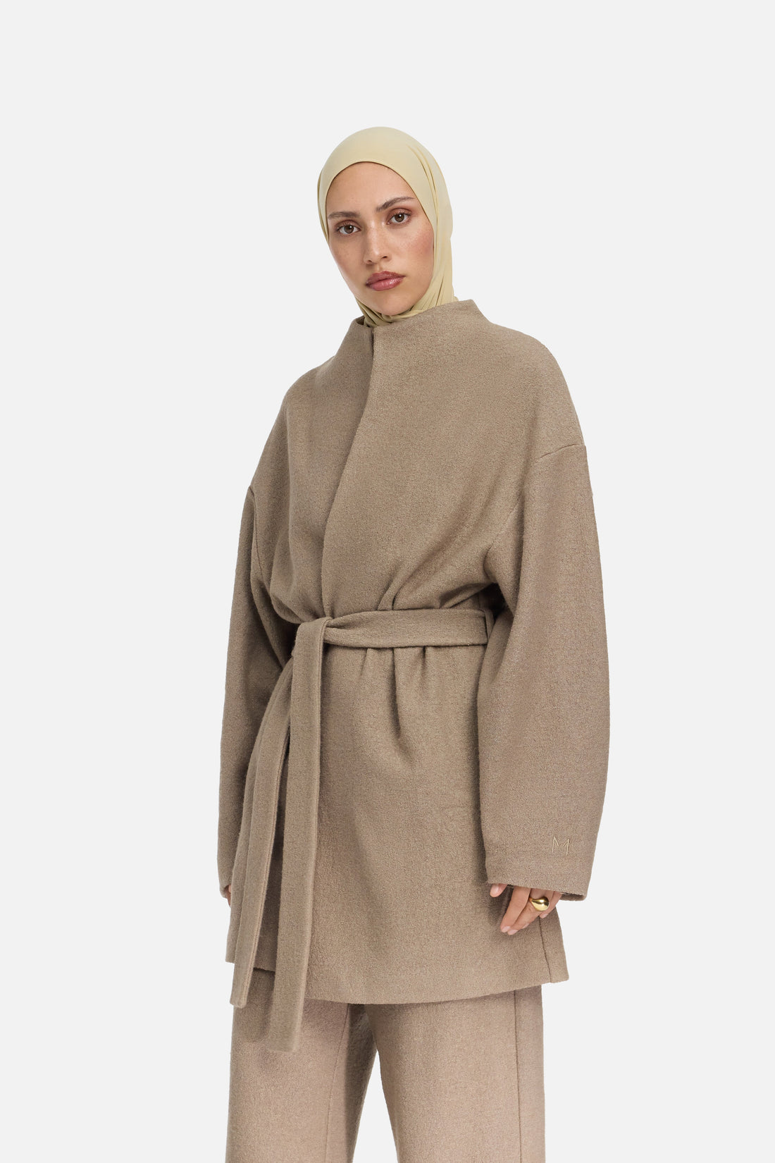Boucle Jersey Veste | Kaki