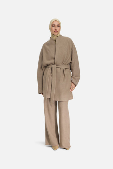 Boucle Jersey Veste | Kaki