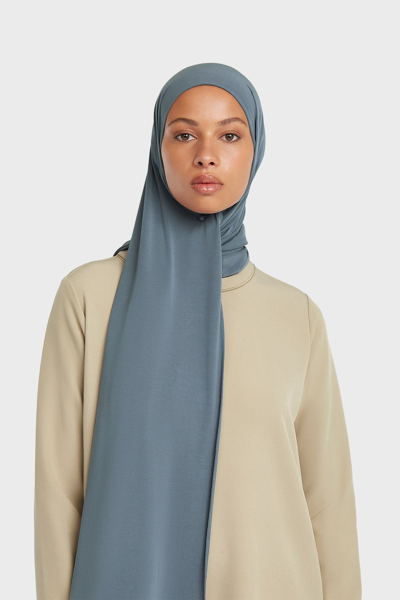 Foulard jersey respirant | Indigo poudré