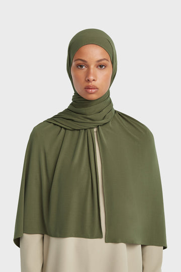 Foulard jersey respirant | Dusty Olive