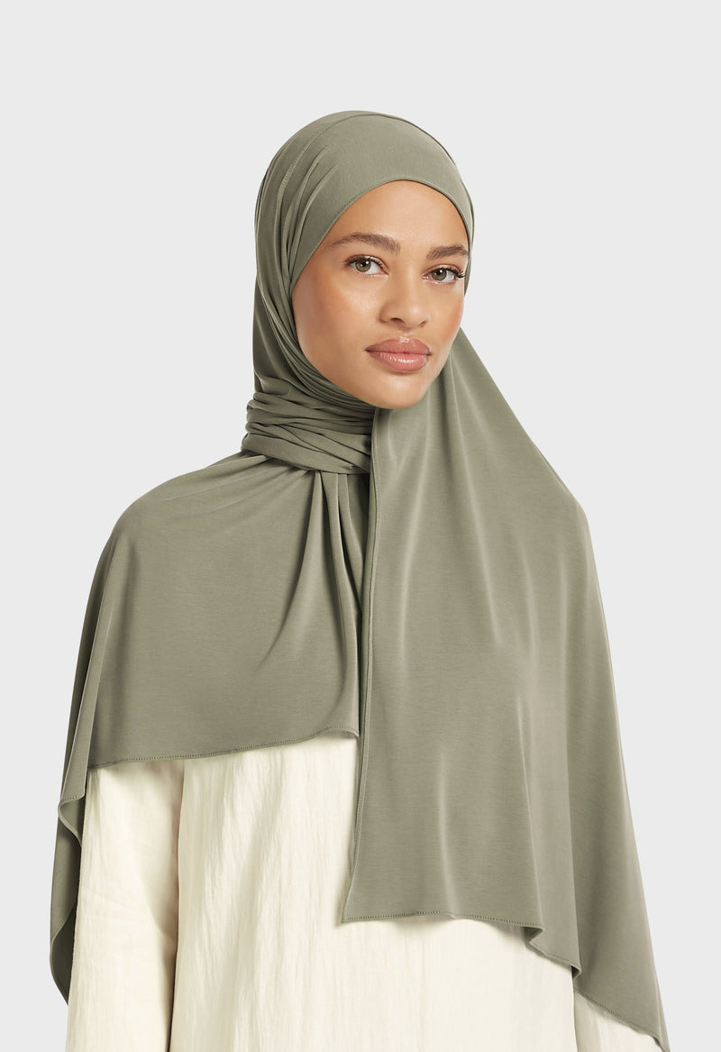 Foulard jersey respirant | Gris mousse