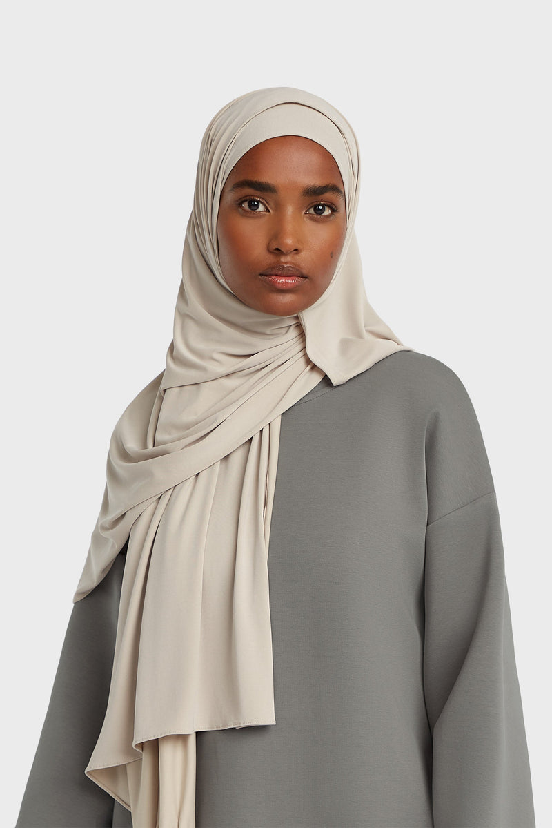 Foulard jersey respirant | Taupe doux