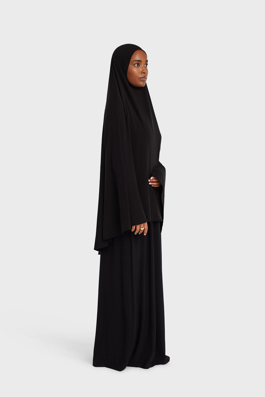 Breathable Khimar | Light Black