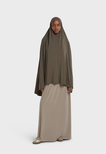 Breathable Khimar | Marron profond