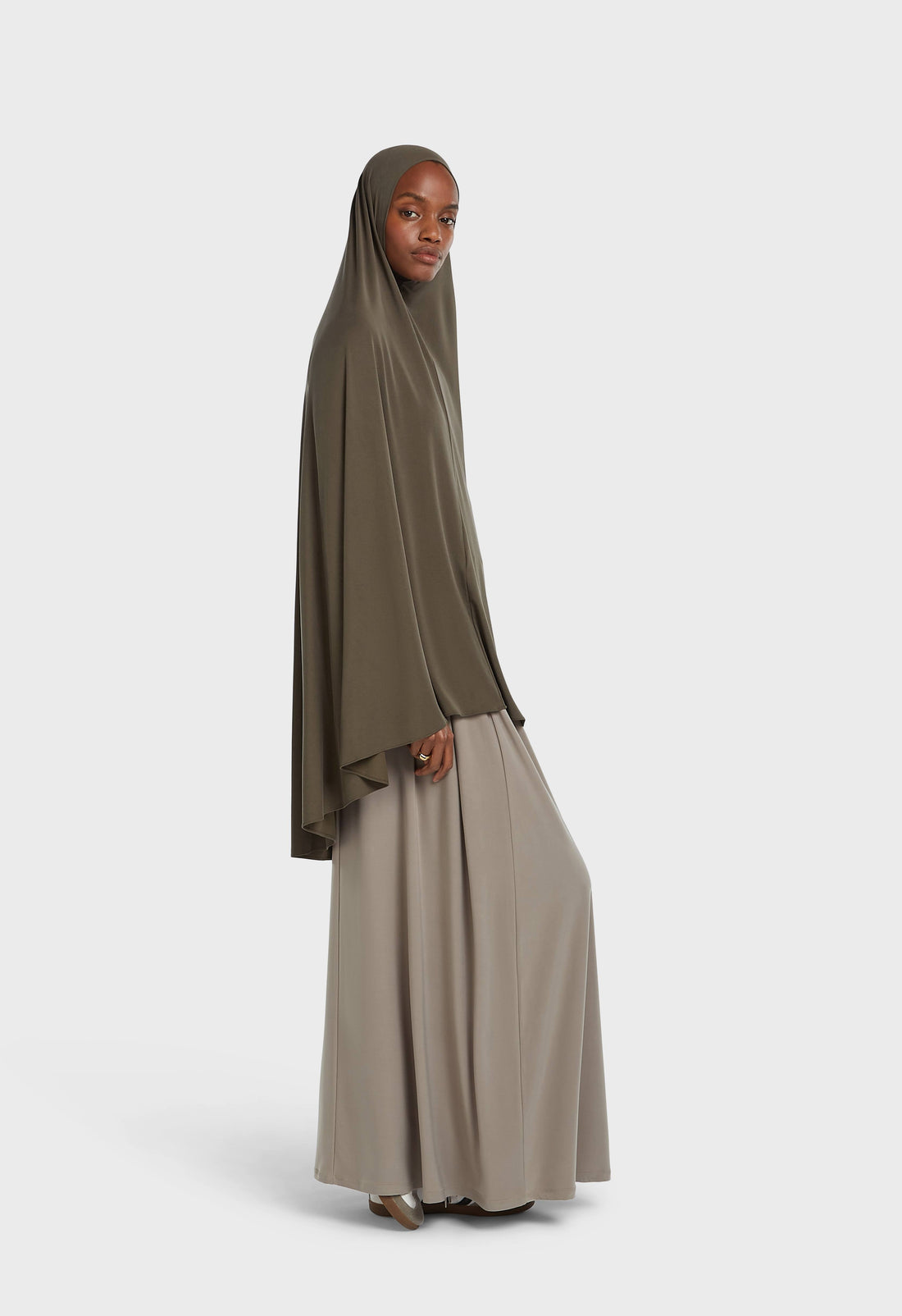Breathable Khimar | Marron profond