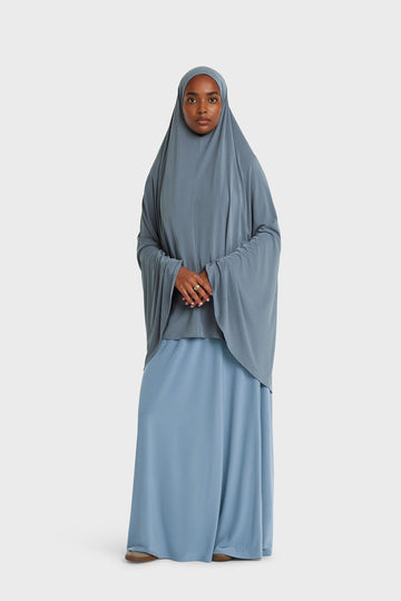 Breathable Khimar | Dusty Indigo