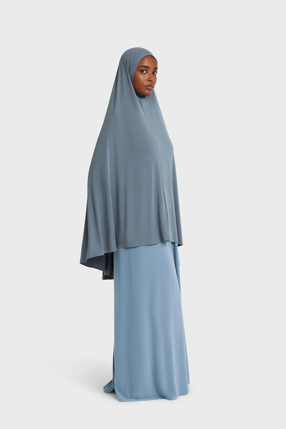Breathable Khimar | Dusty Indigo